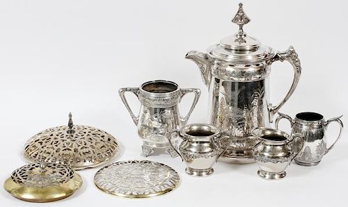 AMERICAN SILVERPLATE SERVING PIECES