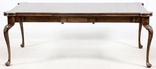 QUEEN ANNE STYLE WALNUT DRAW STYLE BANQUET TABLE