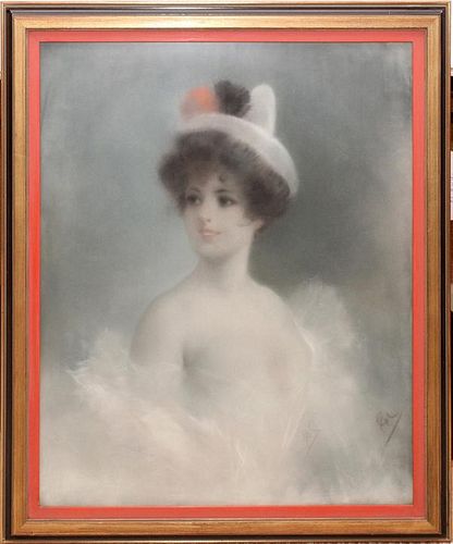 SIGNED "PAL" FRENCH PASTEL