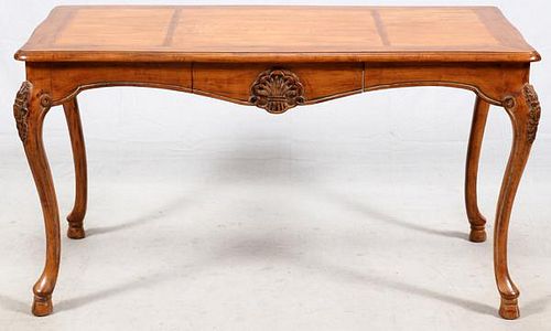 COUNTRY FRENCH 18TH C STYLE CARVED PINE DESK