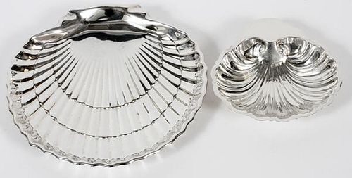 GORHAM & REVERE STERLING SHELL DISHES TWO