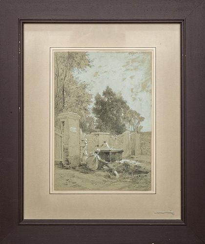 French School: Woman at a Well