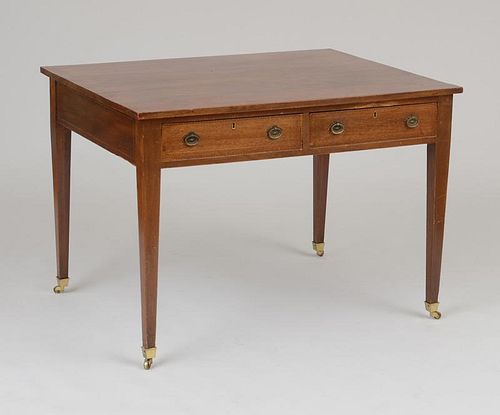 George III Inlaid Mahogany Writing Table