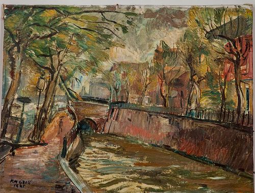 Frank Gross (1908-1963): Along the Canal