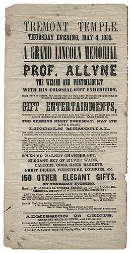 A Grand Lincoln Memorial, Colassal Gift Exhibition (Professor Allyne)