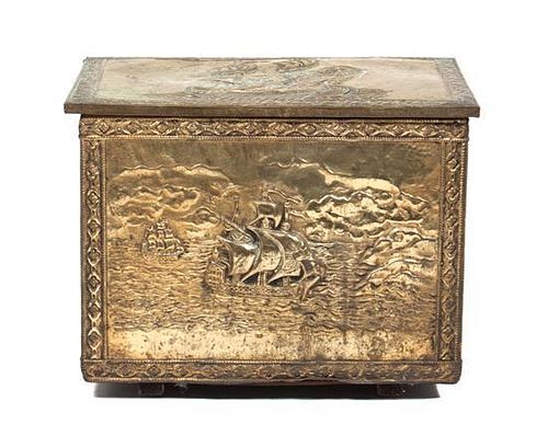 A Victorian Coal Box Height 15 1/2 inches.