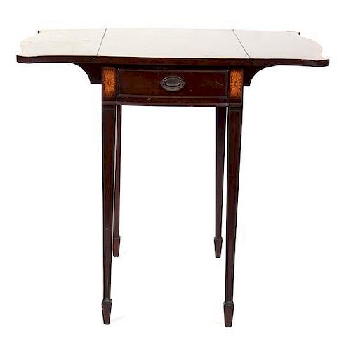 A Drop-Leaf Table Height 28 1/4 inches.