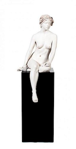 Marc Sijan, (Wisconsin, 20/21st century) , Untitled (Sitting Nude)