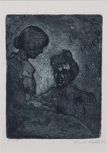 Emil Nolde, (German, 1867-1956), Zwei Frauen, 1906