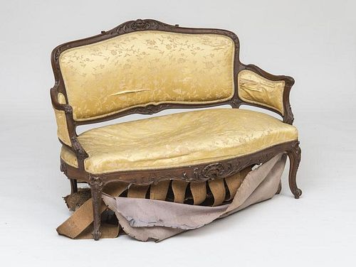 Louis XV Style Carved Settee