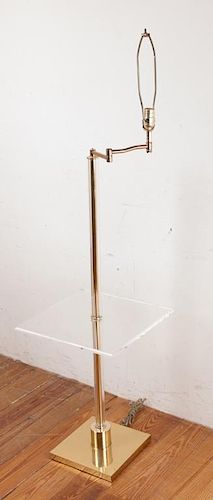 "Clearlite" by Bauer Floor Lamp End Table