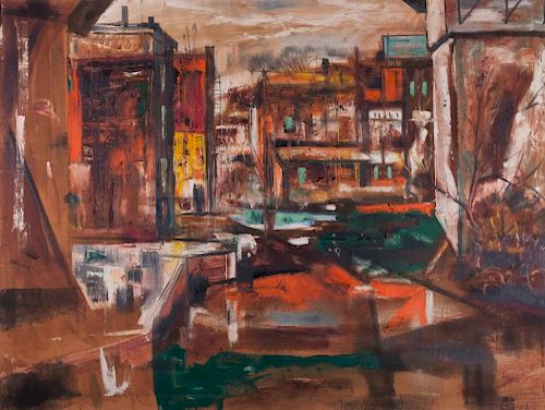 View of Brooklyn Oil on Canvas