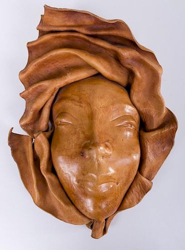 Sculpted Molded Leather Face Mask