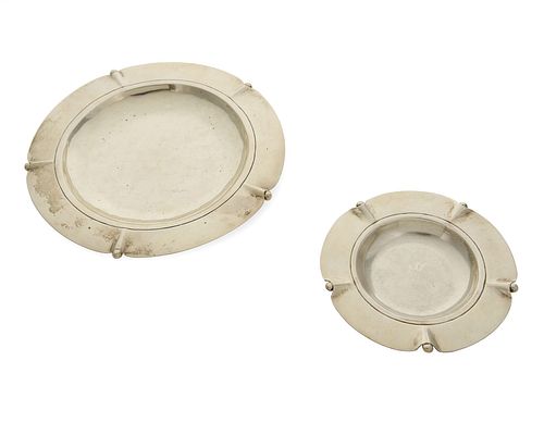 Two William Spratling sterling silver trays