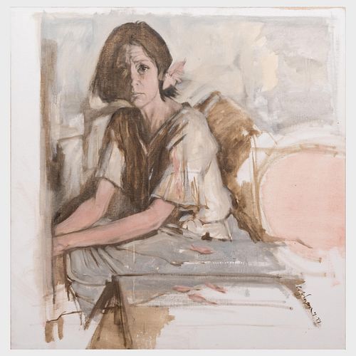 Leslie Johnson (1944-2002): Portrait of Joan Didion