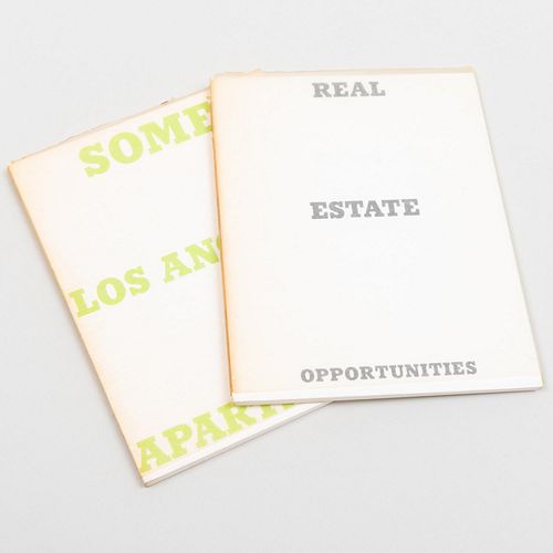 Ed Ruscha (b. 1937): Real Estate Opportunities; and Some Los Angeles Apartments