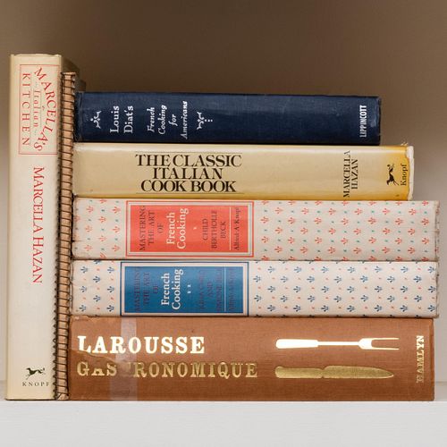 Group of Six French and Italian Cookbooks