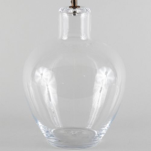 Large Simon Pearce Glass Lamp