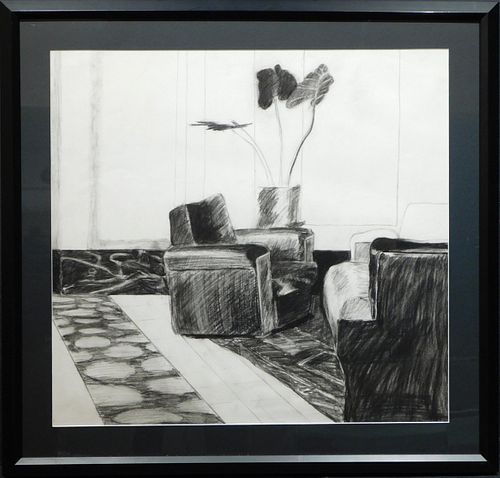 Dina Cheyette: Minimalist Sketch of a Modern Room