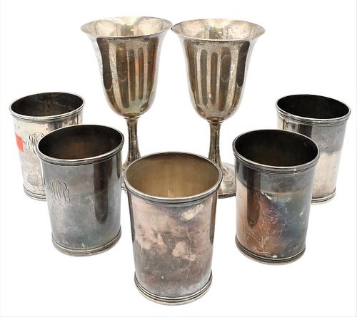 Group of Sterling Silver Cups and Stems