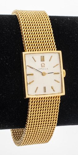 Omega 14K Yellow Gold Watch & Bracelet