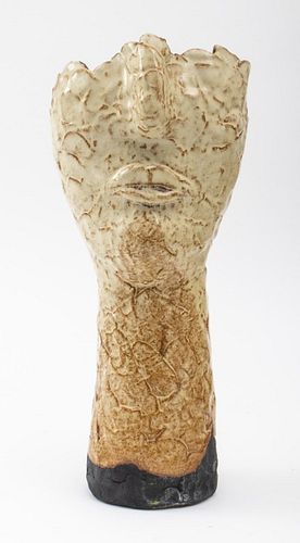 Louis Mendez Modern Ceramic Sculpture of Head