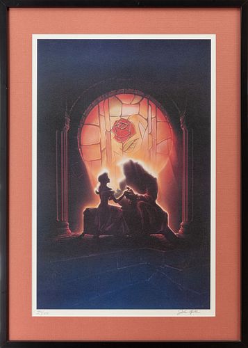Beauty and the Beast, lithograph
