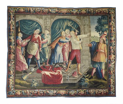 Antique French Tapestry Don Quixote, 9'1'' x 11'2'' (2.77 x 3.40 M)