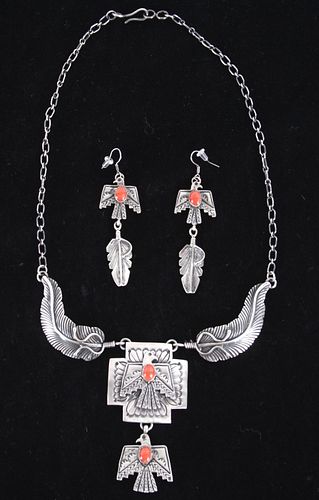 Marcella James (Navajo, 20th) Thunderbird Jewelry