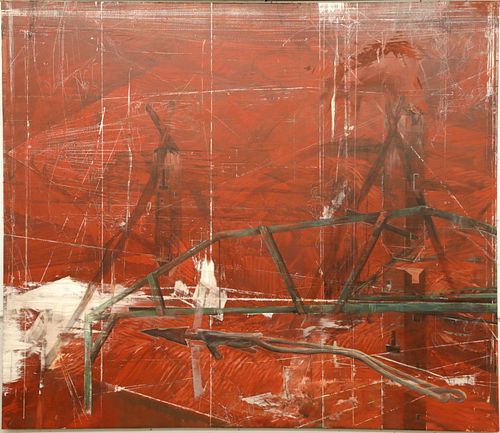 Eben Goff (b. 1977) Butte Derrick Towers Painting