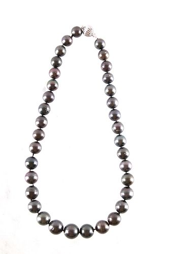 GIA Certified Tahitian Pearl & 14k Gold Necklace