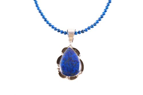 Navajo Bernadine B. Tsosie Lapis Lazuli Necklace