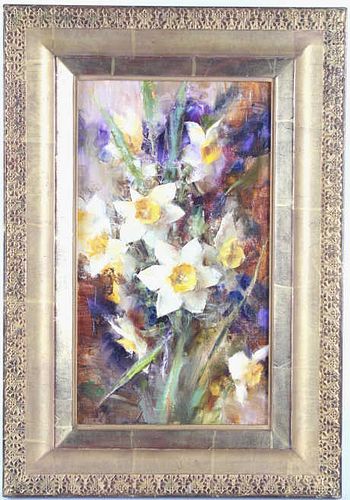 "Daffodils", By Laura Robb, Oil On Linen Signed