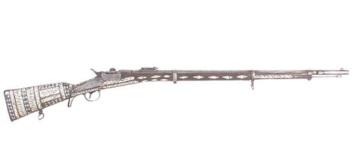 Werndl–Holub Model 1873 11.15m Pearl Inlayed Rifle