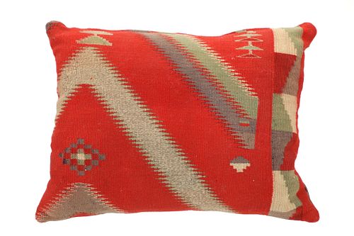 C. 1890's Navajo Germantown Stepped Textile Pillow