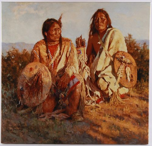 "Medicine Shield of the Blackfoot" Howard Terpning