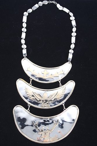 Armand AmericanHorse Gorget Necklace Alpaca Silver