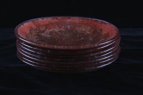Jones Glassworks Fused Copper & Glass Bowls 10.5"