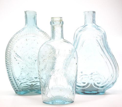 Pattern-molded flasks, three