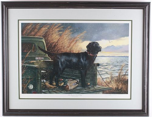"Old Trucks & Good Dogs" by Larry Chandler Ltd Ed