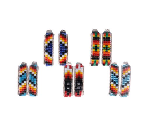 Navajo Sterling Silver Beaded Earring Collection