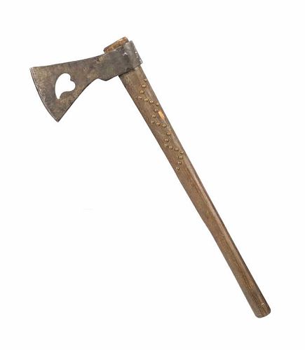 20th Century Forged Iron Tomahawk w/ Weeping Heart