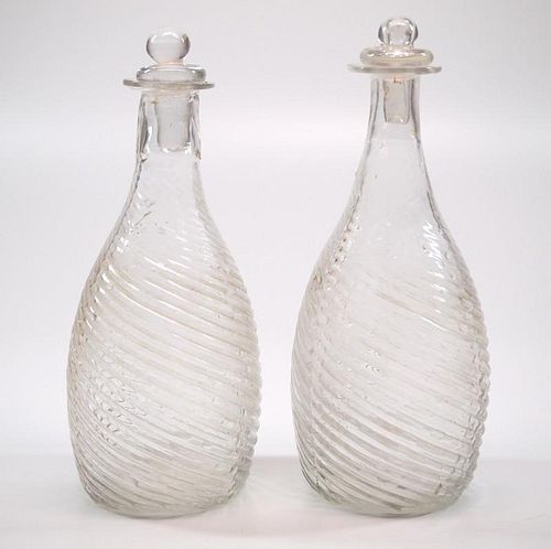 Blown-molded bottles, two