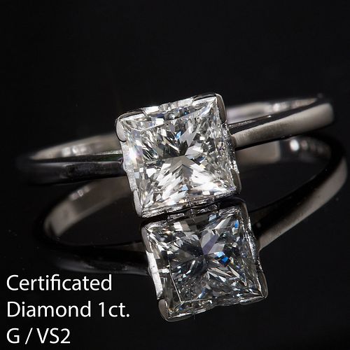 CERTIFIED DIAMOND SOLITAIRE RING