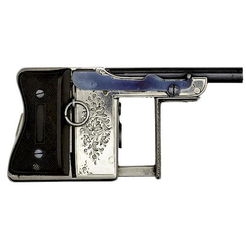 French Engraved Repeating Palm Pistol
