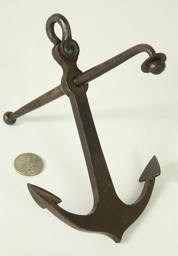 Vintage Miniature Salesman's Sample Steel Ship Anchor
