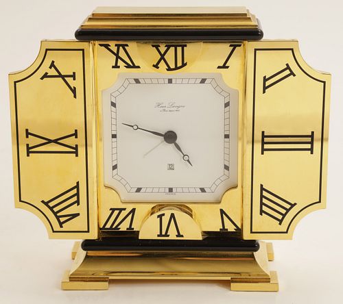 Hour Larigne Paris, France Bronze Desk Clock