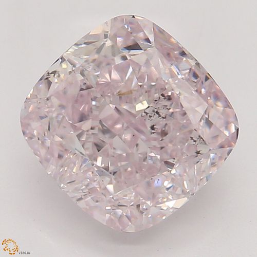 2.03 ct, Natural Fancy Light Purplish Pink Even Color, SI2, Cushion cut Diamond (GIA Graded), Appraised Value: $560,200 