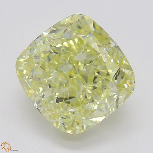 2.01 ct, Natural Fancy Yellow Even Color, VS2, Cushion cut Diamond (GIA Graded), Appraised Value: $40,600 