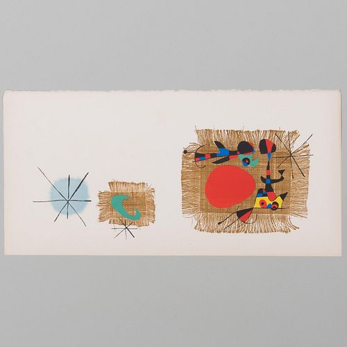 Joan Miro (1893-1983): AimÃ© Maeght's Greetings for 1959